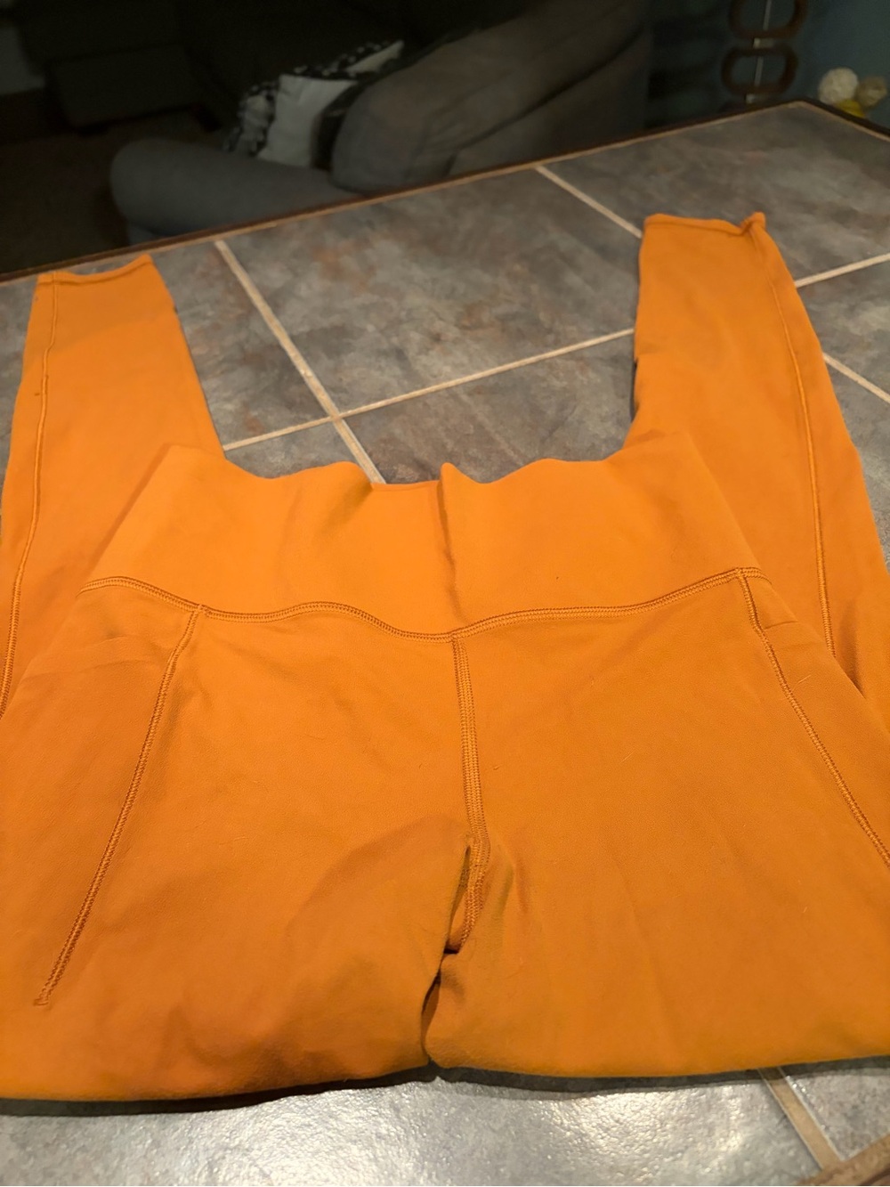 Athleta High-Rise Leggings in Burnt orange- size small